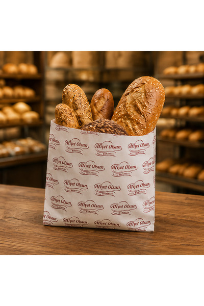 meretopack Körüklü Kese Kağıdı Poğaça Simit Gevrek Kağıdı 50 Adet Küçük Boy 1...