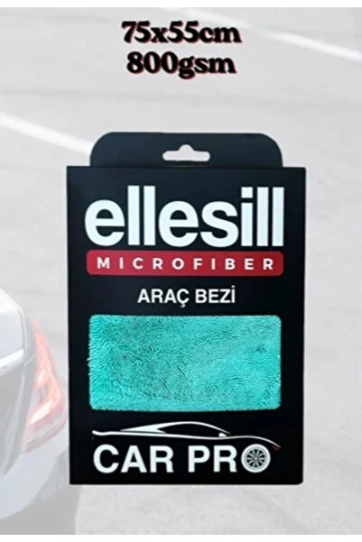 Caribre ELLESİL 55X75 800 GSM Tank Bezi | Profesyonel Oto Kurulama ve Detay Temizlik Mikrofiber Bezi