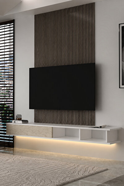 Dekortis Home Dekor 180DHDXTDALBT MONO LED IŞIKLI DUVARA MONTE TV SEHPASI BEY...
