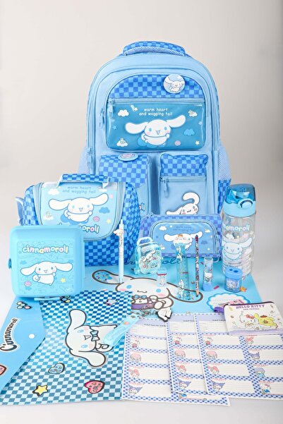 Cınnamoroll x Dekomus Lisanslı Blue Cloud Collection Full Kırtasiye Seti Okul...