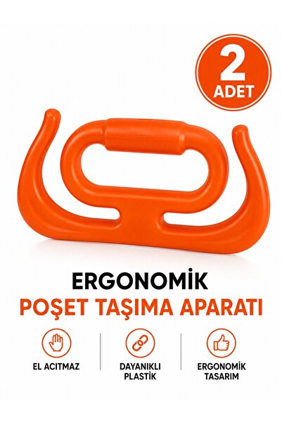 SARINCI 2'li Poşet Taşıma Aparatı | Market Pazar Poşeti Taşıyıcı Tutacak | Er...