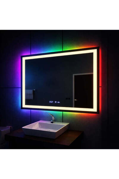 OEM Oglinda LED Rectangulara 120x80cm Verite MotionGlow Marcello, Sistem Deza...