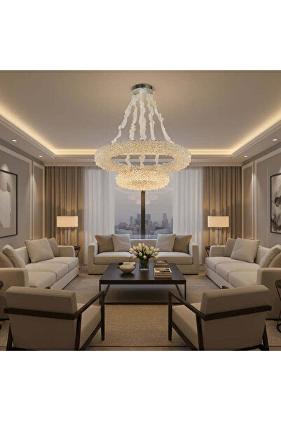 OEM Candelabru Cristal cu Telecomanda, PRAGA Imperio, 78W, Diametru 71cm, Lum...