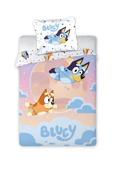bluey Dream Flight husa pentru pat 140×200cm, 70x90 cm