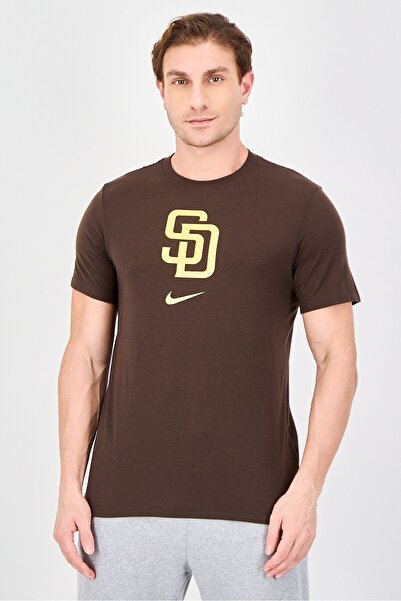 Nike San Diego Padres x Men Dri-Fit Short Sleeve Baseball T-Shirt, Brown