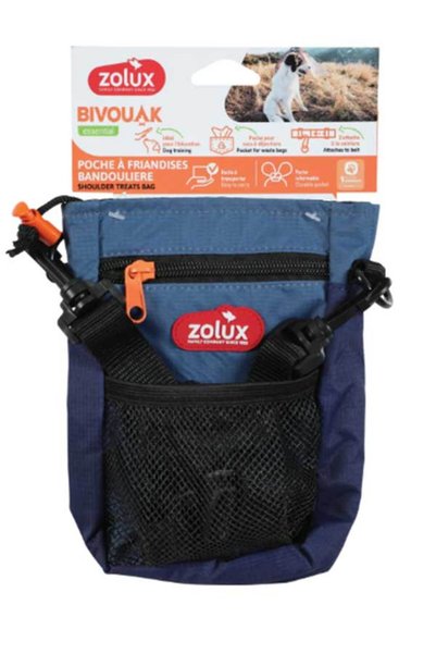Zolux BVK Crossbody Treat Bag, Blue