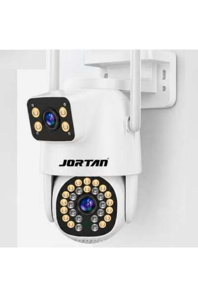 Jortan 8MP Dual Lens WiFi PTZ Security Camera, Dual Monitoring, Full Color & ...