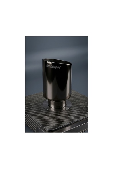 AKSOY Üniversal Füme Akrapovic Egzoz Kesik Uclu 90mm Giriş 50mm