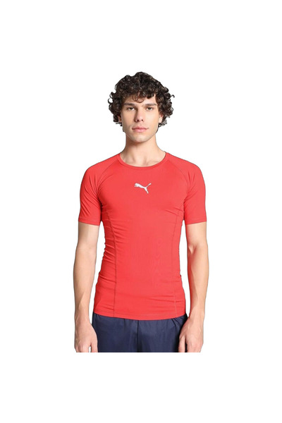 Puma Αθλητικό T-Shirt - Κόκκινο - Στενή εφαρμογή