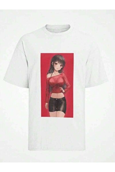 9JY Bio Baumwolle Herren T-Shirt Pretty Anime Waifu