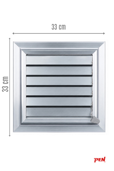 Pen Alüminyum Banyo Wc Havalandırma Menfezi 33x33 Eloksallı Seri