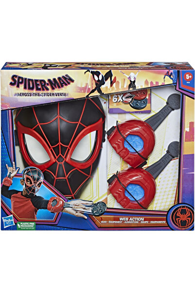 Hasbro SPIDER MAN MILES MORALES STRÓJ MASKA + WYRZUTNIA DYSKÓW
