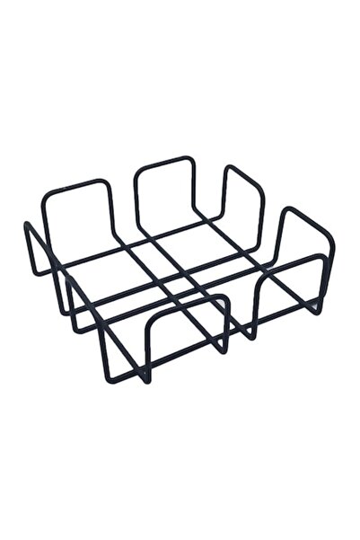 flores Metal napkin holder, square, matte black, SM022B, 180 x 180 x 60 mm