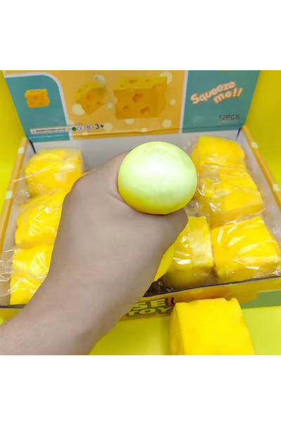 UĞURDAN Peynir Sukuşi Stres Oyuncağı Yumuşak Sıkma Oyuncağı – Cheese Squishy ...