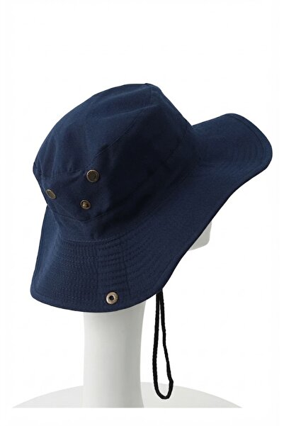Belifanti Collection Unisex Navy Blue Safari Hat with Wide Brim Foldable Outd...