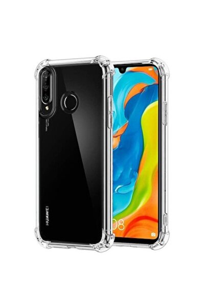 bzstore Husă pentru Huawei P30 Lite Antișoc, Ultra Subțire, Transparentă