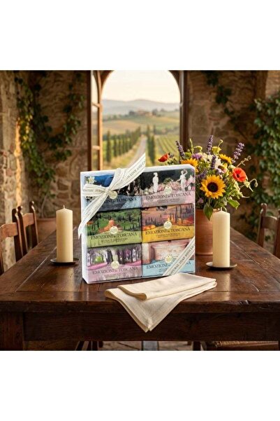 Nesti Dante Emozioni in Toscana Luxury Italian Soap Gift Set – 6 Natural Vege...