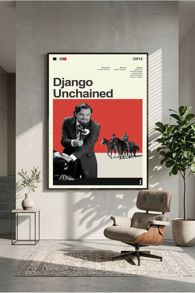 postercraft Αφίσα ξύλινης ζωγραφικής Quentin Tarantino Django Unchained (Χωρί...