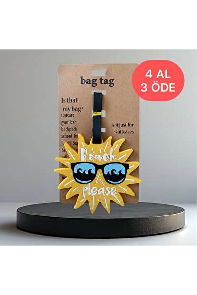 Atelier Licia Suitcase Tag Colorful Silicone Luggage Tag with Name Tag - Lugg...