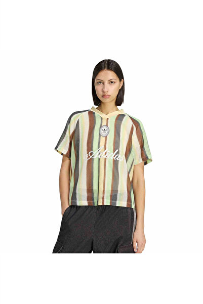 adidas Çok Renki Kadın T-shirt KNIT JERSEY KY3162
