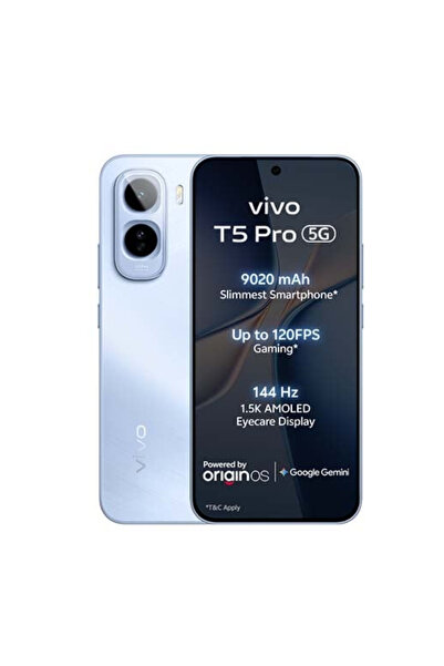 vivo تي 5 برو 5 جي مع تقنية الذكاء الاصطناعي وشريحتي اتصال، ذاكرة 8 جيجابايت ...