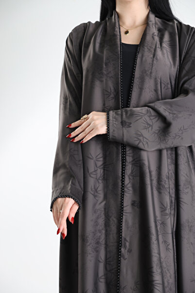 YOU ABAYA Abaya Ghalzan Silk Jacquard Fabric Cut in a Chaluse Style |   Bulle...