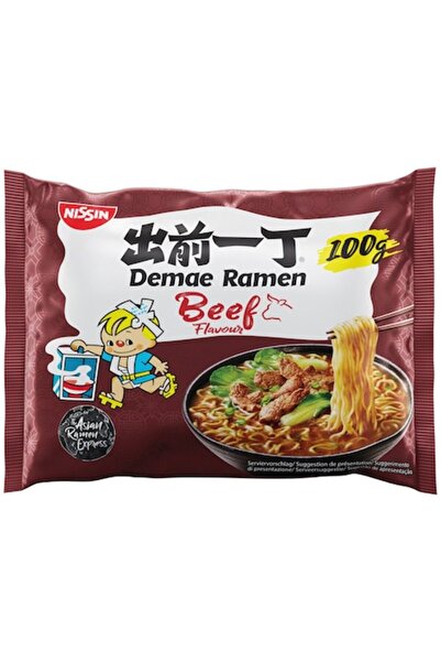 Nissin Demae Ramen Tăiței Instant cu aromă de vită 100g