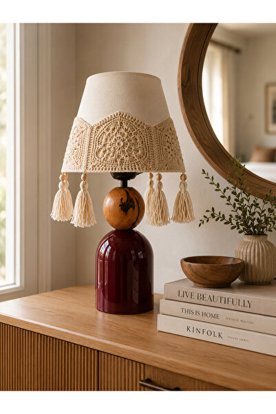 Kauri Studio Bohemian Globe Wooden and Metal Body Simple Macrame Braided and ...