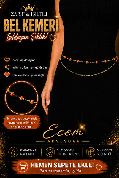2Lİ DOĞAL TAŞLI BEL KEMERİ
