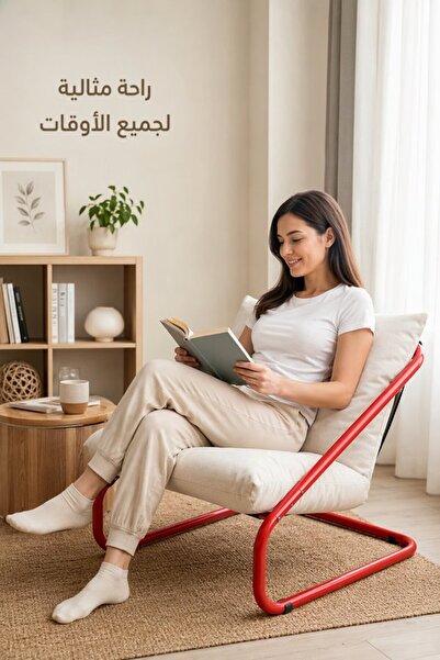 Generic كرسي هزاز قابل للفصل من الفولاذ المقاوم للصدأ مع قماش، للاستخدام الدا...