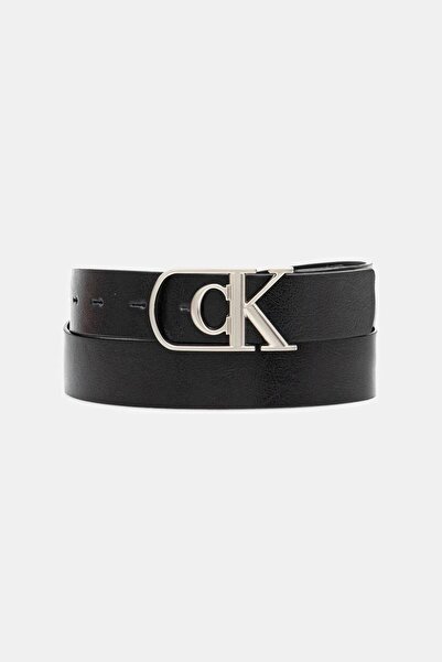 Calvin Klein Ck Lv04d7020g Curve Monogram Buckle 32mm Erkek Kemer