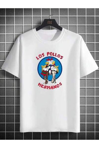 Astogria13 تي شيرت كاجوال للرجال من Los Pollos Hermanos، تي شيرت صيفي قطني بأ...