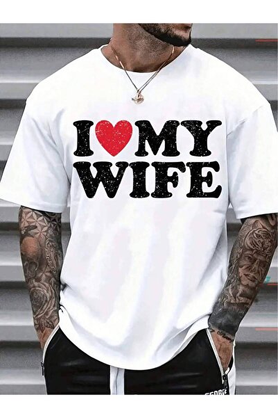 29CUN تي شيرت I Love My Wife للرجال، قميص كاجوال بأكمام قصيرة، قطعة واحدة، 10...