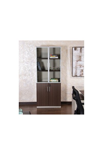 Midas Furniture خزانة مكتبية عالية من جلوم كود