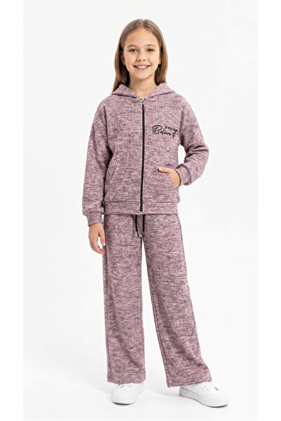 MODANINO Girl's Zippered+Hooded Top and Bottom Set 3-12 Years 12752Ds