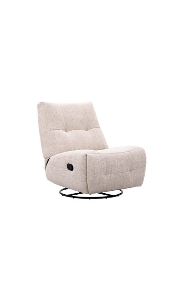 Roots Furniture Juno Beige Recliner Chair with Swivel