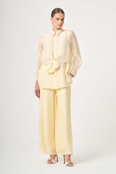 FTZ WOMEN Women's Front Tie Helena Set Yellow 31450