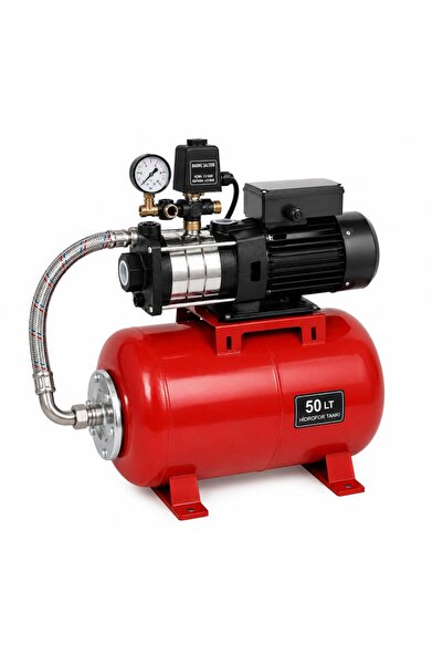 Alarko Srm 306 - 1.5 Hp 220V 50 lt Tanklı Yatay Paslanmaz Çelik Paket Hidrofo...