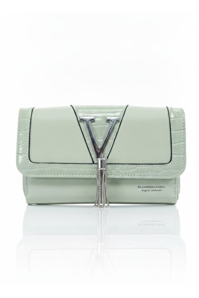 SilviaRosa Geanta Portofel Crossbody Dama Piele Ecologica 20x12x5cm Croco Orn...