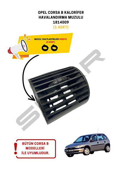 HEXLUND Opel Corsa B Kalorifer Havalandırma Muzulu Izgarası 1814009 1 Adet