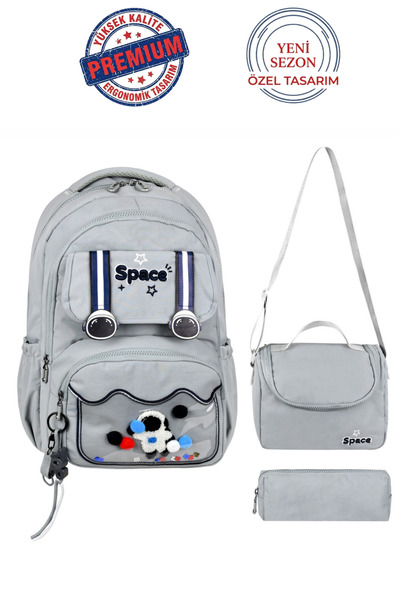 Speedy Bags Ultra-Luxury Water-Resistant Boy's Astronaut Embroidered Primary ...