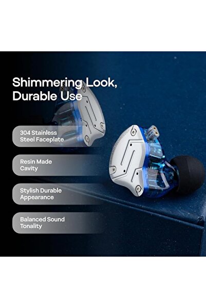 LINSOUL سماعات أذن KZ ZS10 Pro، 4BA+1DD بخمسة مكونات، سماعات سلكية عالية الدق...