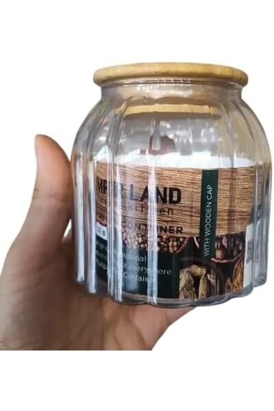 fitto Cereal Dispenser Glass Jars with Lids – Airtight Kitchen Storage Contai...