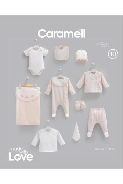Caramell 100% Cotton Fashion Girl 10-Piece Hospital Discharge Set 0-3 Months ...