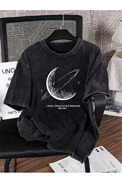 Prekarya design Unisex Oversize Vintage Washed Street Style Street Fashion Co...