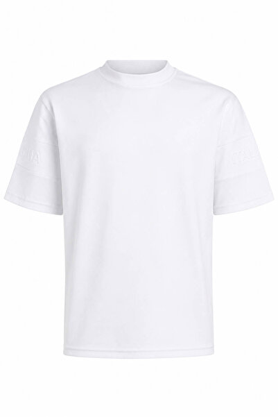 trender 26568 O-izrez modalna bela muška majica 26YSL2000002
