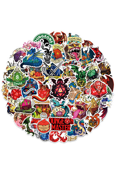 Choice 50PCS 50Pcs Waterproof Dungeons & Dragons Graffiti Stickers Set for La...
