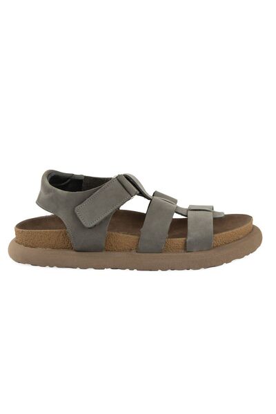 Pegia Velcro Nubuck Women's Sandals 215554 Gray