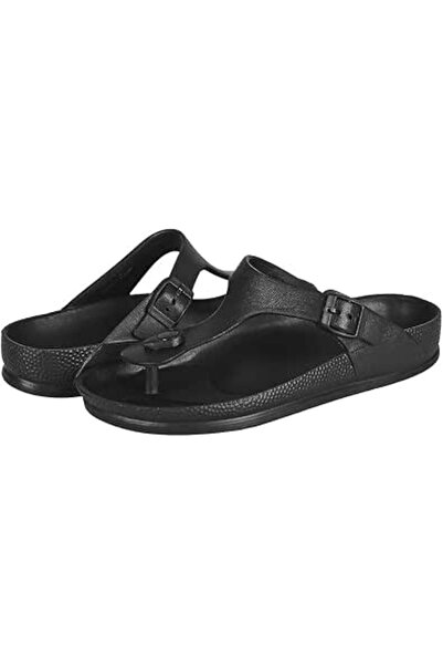 FUNKYMONKEY Women's Comfort Slides Double Buckle Adjustable EVA Flat Sandals ...