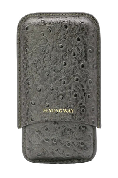 Hemingway Portable Leather Case – Gray Edition
